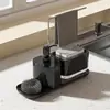 Caja de jabón para encimera de cocina, escurridor de trapos de acero inoxidable, dispensador de jabón, escurridor de detergente de prensa manual, venta al por mayor del fabricante