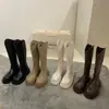 Colección Primavera y Otoño 2026: Botas altas para mujeres menudas, zapatos de mujer estilo británico, botas de montar forradas para invierno de media pantorrilla y pantorrilla alta para mujeres