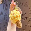 Llavero Colgante de Florero de Lana Tejido a Mano Colgante para Llavero de Mochila Escolar de Pareja Regalo del Día de San Valentín