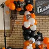 Set de 55 Globos Halloween Negro Naranja Decoración Fiesta Divertida Halloween Fiesta de Aniversario Cumpleaños