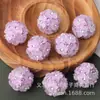 Nuevo accesorio de joyería DIY de flor de tres pétalos con incrustaciones de diamantes de resina transfronteriza, bola de arcilla suave con bola de diamante con agujero central y flor de cinco pétalos con incrustaciones de diamante