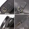 Bolsa de ombro masculina casual de couro de vaca de primeira camada para o dia a dia, bolsa de ombro executiva, bolsa de escritório simples de grande capacidade para computador