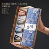 Juego de regalo de tazas de té para pareja pintadas en oro Junyao, taza maestra vintage de alta gama, taza de té Jianzhan, taza de degustación de té, regalo personalizado