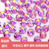 Comércio Exterior Exportação Imitação Cristal de Vidro Rosa Austríaco Ab Strass Flat-Back Roupas Strass Hotfix para Fantasias de Dança Artística e Latina Strass DIY 6