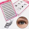 Pestañas Postizas Individuales Autoadhesivas 10 Filas No Requieren Pegamento Pestañas de Racimo Naturales Moda Extensión de Pestañas para Maquillaje Diario