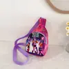 Estilo Coreano Chica Cazadora de Demonios Grupo de Chicas Dibujo Animado Infantil Moderno Genial Kpop Niña Pequeña Bolso de Hombro Pecho para Salidas Bolso Cruzado Infantil