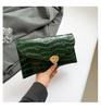 Bolso Ultrafino con Estampado de Cocodrilo Bolso Clutch Nuevo para Mujer Primavera Verano 2024 Combinable Estilo Occidental Casual Bolso Clutch de Mano para Mujer