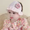 Touca para Moleira de Bebê, Touca de Algodão Fina de Verão para Meninas Bebês, Touca Fofa de Proteção para Moleira de Mês de Nascimento, Proteção para a Cabeça
