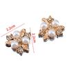 Diamante Strass Pérola Estilo Perfumado Placa de Flor de Plástico Acessórios de Jóias Feito à Mão DIY Hairpin Mobile Phone Case Hole Shoes Patch