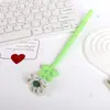 Nueva pluma de gel de flor de tela creativa, linda flor pequeña colorida de silicona de alto valor, pluma de sacudir, pluma a base de agua