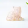 Artesanato e Enfeites, Miniaturas de Gatinhos de Resina para Mesa, Decorações de Gatinhos Fundidas em Resina, Fragmentos Criativos de Cristal Natural, Conchas Coloridas Fofas