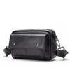 Bolso de Hombro Transfronterizo para Hombre de Cuero Genuino Capa Superior Piel de Vaca Mochila Casual Simple de Moda Callejera Bolso Cruzado Horizontal