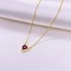 Versión coreana de collar de plata esterlina S925 un solo pensamiento sonido tembloroso red de explosiones moda compacta cadena de clavícula en forma de corazón venta al por mayor