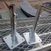 Base de Andaime 48 Tubo de Aço Base 1,0 polegada Tubo Base Fixa Base para Guarda-Sol para Fixação de Postes de Cerca de Bambu