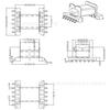 Esqueleto EFD25 patch pino 6+6 distância 3,75 esqueleto transformador esqueleto inversor