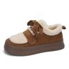 Botas de Nieve de Algodón Bell Zapatos Peludos Nuevos Antideslizantes 2025 Botas Cálidas de Invierno Zapatos Casuales para Niñas Be-6918