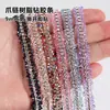Tiras Autoadesivas de Strass DIY Peel-And-Stick Corrente de Garra Tiras de Strass de Resina Adesivo Dupla Face Tiras de Strass com Adesivo no Verso Acessórios para Joias