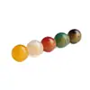 Pulseira com Contas de Vidro em Formato de Coração Amarelo, Verde, Branco, Preto e Vermelho Acessórios Contas Soltas DIY Feito à Mão Contas de Bodhi Buda Contas Espaçadoras
