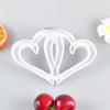 Molde de Corte Doble Corazón Molde de Plástico con Forma de Corazón Molde para Galletas Artificiales DIY Plástico Ecológico Proveedor Listo Fabricante