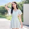 Traje de baño para mujer 2024 Nuevo Traje de baño floral de una pieza para mujer Estilo de deseo puro de alta gama Cubre carne conservador Traje de baño adelgazante