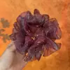 2024 Explosivo Elegante Elegante Gipsophila Acessórios de Cabelo Organza Intestino Grosso Anel de Cabelo Corda de Cabelo Fofa Tamanho Grande Flor de Cabelo Adorno de Cabeça