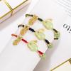 Pulseira Marca Jade Rabbit Fu Pulseira de Corda Vermelha Trançada Ano da Lebre Ano da Lebre Corda de Mão de Lebre Jade Hetian Contas de Transferência Presente