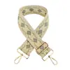 Nuevo Jacquard con Forma de Diamante de 5 cm Estilo Étnico Correa Ancha para el Hombro Correa Gruesa para Bolso Correa Larga Cruzada Reductora de Peso