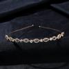 Headband de casamento nupcial europeu e americano Diamante de liga transfronteiriça simples Headband redondo Headwear Acessórios para o cabelo