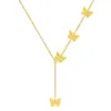 Collar con Borlas de Mariposa de Rueda de la Fortuna para Mujer Accesorios de Plata de Ley S925 Diseño de Nicho Cadena para Clavícula de Alta Gama Joyería
