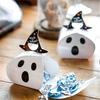 2 Novo Halloween Branco Horror Fantasma Abóbora Doces Embalagem Caixa de Presente Portátil mini Saco de Papel