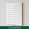 Tablero de madera maciza con agujeros para pasillo, zapatero, estante de almacenamiento superior, modelo de fondo para colgar en la pared del hogar