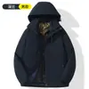 Chaqueta de plumón cortavientos para pareja de la Serie Montaña Explorer con Forro con Capucha, Chaqueta de Senderismo para Hombre de Otoño e Invierno