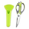 Fabricante en stock tijeras de cocina multifuncionales de acero inoxidable para refrigerador caja de color para tarjetas tijeras fuertes desmontables para huesos de pollo y alimentos