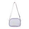 Bolsa transparente versátil, bolsa de gelatina, bolsa transversal, bolsa de ombro transparente à prova d'água de PVC da moda para primavera, bolsa de ombro da moda no atacado