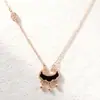 Popular Precio Especial Moda y Temperamento Dulce Sonido de Amor Acero de Titanio Silbato Clavícula Collar de Amor para Mujer de Alta Calidad con Preservación de Color