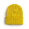Gorro de Punto de Color Sólido con Puño para Otoño e Invierno para Hombres y Mujeres, Gorro Redondo Cálido de Acrílico sin Visera para Ciclismo al Aire Libre y Viajes Diarios