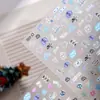 Pegatinas para Uñas con Relieve de Corazón Cyansea Pegatinas Estéreo Línea Lazo Música Pegatinas de Decoración para Uñas