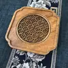 Suporte para Bule de Chá Seco em Madeira de Nogueira, Suporte para Bule Estilo Chinês, Bandeja de Chá, Base para Bule Tipo Armazenamento de Água, Porta-copos Pequeno de Madeira com Armazenamento de Água