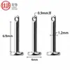 Piercing de cartílago de oreja, piercing de hueso de oreja, piercing de labio, aleación de titanio f136, agujero lateral, fondo plano, para hacer tú mismo, accesorios de joyería para piercing de aleación de titanio G23