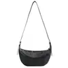 Bolso Grande de Mujer Vintage 2024 Nuevo Diseño Casual de Nicho Bolso Cruzado de Cuerno Versátil Bolso Dumpling para Viajes Diarios