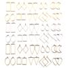 Venta Directa de Fábrica de 3 Colores Venta Caliente Transfronteriza Joyería de Aleación DIY Marco Abrasivo de Pegamento con Figuras Geométricas Mixtas