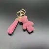 Cordão Cravejado com Diamantes para Bolsas Femininas, Chaveiro com Diamantes, Acessórios de Moda para Casa Totalmente Cravejados com Diamantes, Chaveiro de Carro Urso Violento
