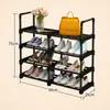 Este zapatero desmontable de varios niveles es perfecto para habitaciones de estudiantes y hogares.. Ofrece almacenamiento flexible para zapatos y botas, es fácil de montar, resistente, duradero y ahorra espacio.