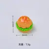 Deliciosa Mini Hamburguesa Juguete de Comida 3D Dibujos Animados Hecho a Mano Accesorios DIY Pegamento de Crema Accesorios de Resina Materiales Venta al por Mayor