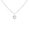 Xinqi Jóias Gradiente Fantasia Amor Colar Simples Francês Doce Feminino Moonlight Stone Heart-Shaped Clavícula Cadeia