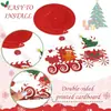 Amuleto Espiral Navideño Decoración de Fiesta Navideña Flor de Tirar Navideña de Interior Suministros para Fiesta