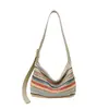 Rainbow Comercio Transfronterizo 2026 Modelo Nuevo Bolso de Mano con Correa al Hombro para Mujer, Bolso de Paja Tejida de Nicho de Alta Gama