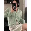 Cardigan de Punto Fino para Mujer, Color Sólido Blanco, Nuevo Estilo Verano 2026, Huecos y Deshilachados, Protector Solar