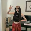 Camisola sin mangas en I de estilo coreano para mujer