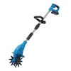 Motocultivador Eléctrico Transfronterizo de Batería de Litio, Desmalezadora Eléctrica, Aireador de Césped, Máquina Agrícola para Remover la Tierra, Cultivador Pequeño, Cortacésped